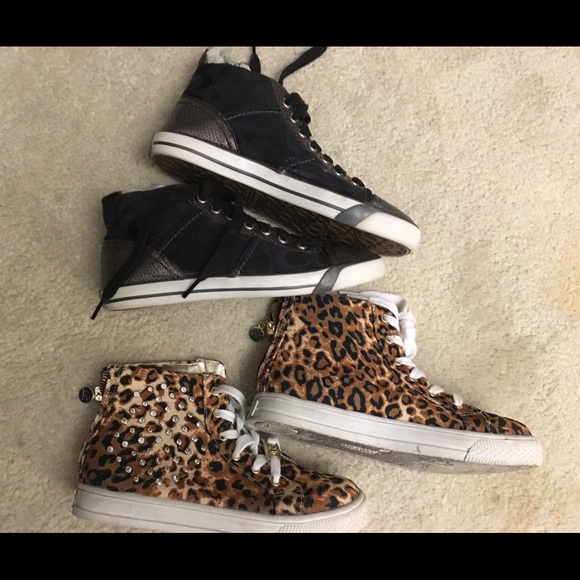 BOTH PAIR /MK adorable hi tops' - Picture 8 of 8